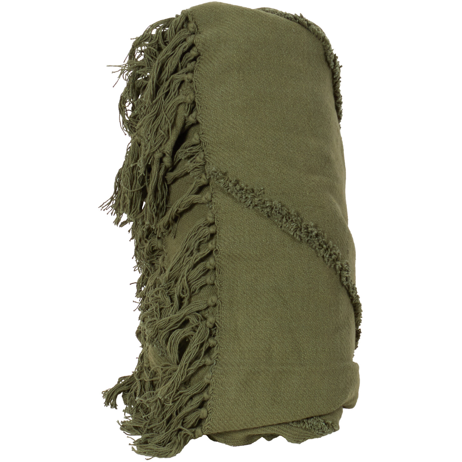 Divante Medina Tufted Throw - Khaki Image 1