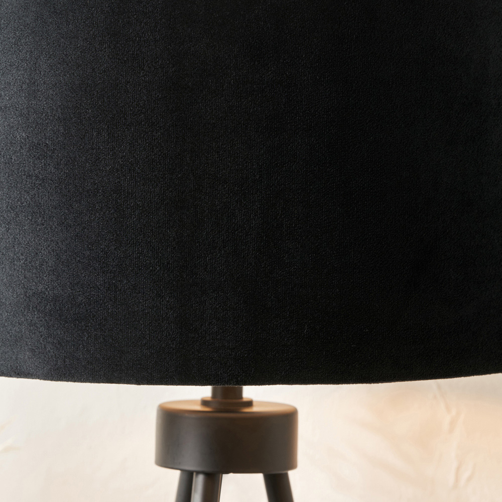 Pacific Lifestyle Houston Matt Black Metal Tripod Floor Lamp Image 3