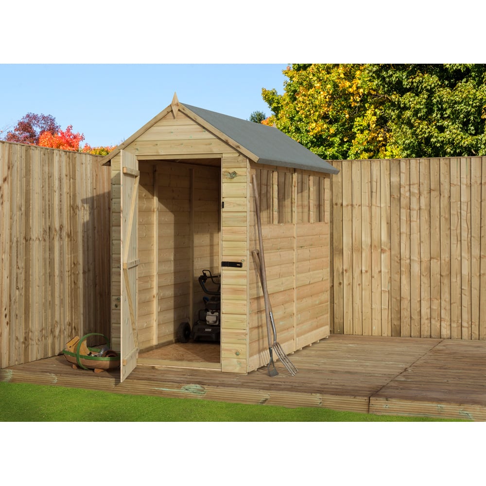 Empire Sheds 9200 4 x 7ft Tongue and Groove Apex Garden Shed Image 2