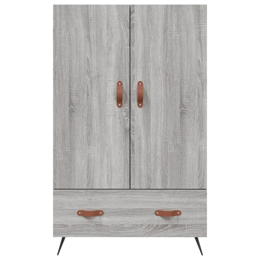 vidaXL 2 Door Single Drawer Grey Sonoma Highboard Image 6