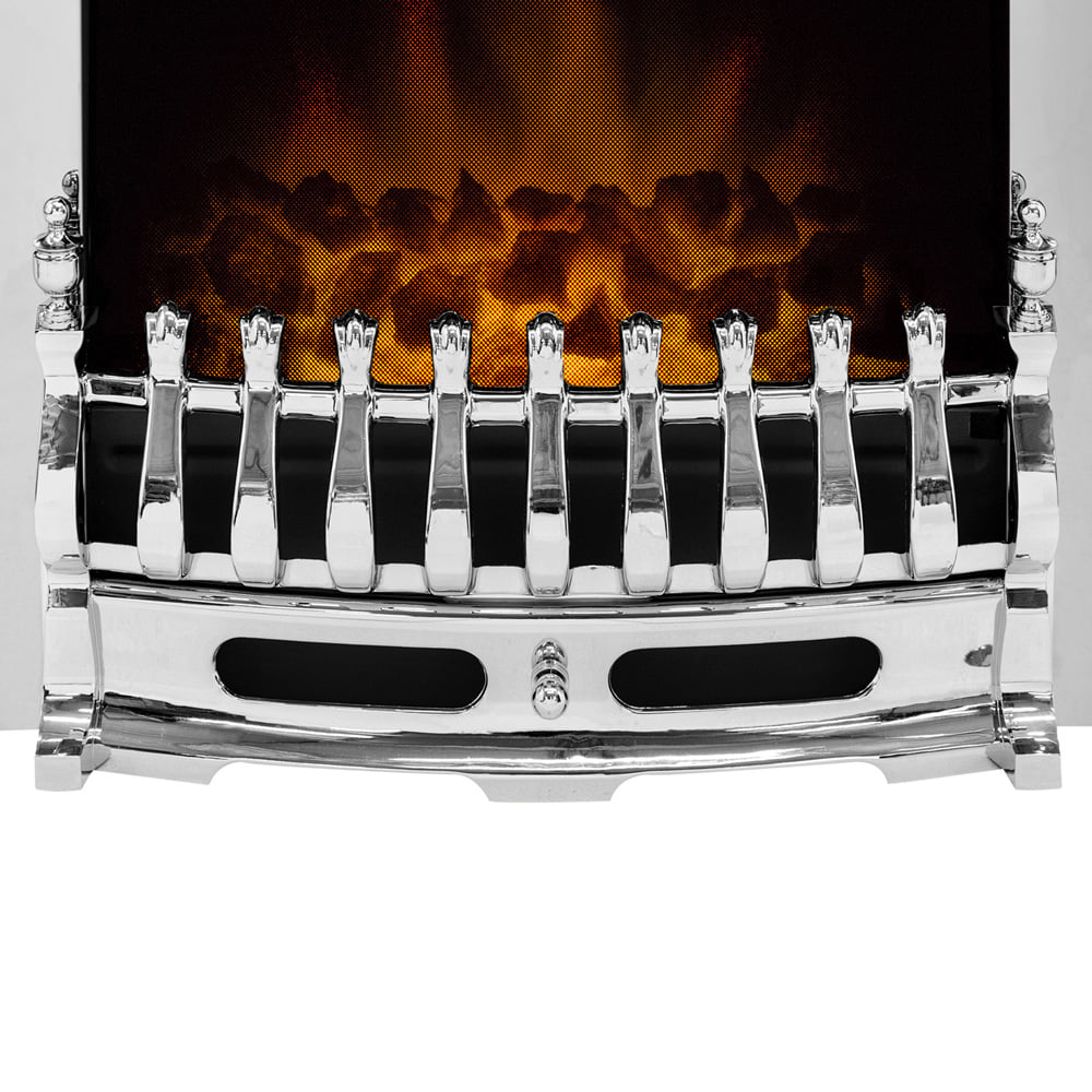 Adam Blenheim Chrome Electric Inset Fire Image 4