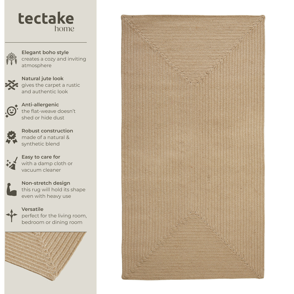 tectake Easy Care Woven Rug 150 x 80 x 0.5cm Image 7