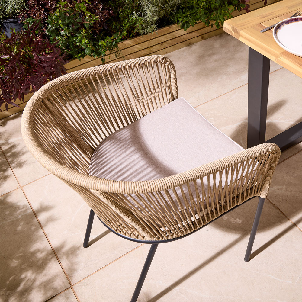 Rowlinson Oslo 4 Seater Natural Dining Set Image 9