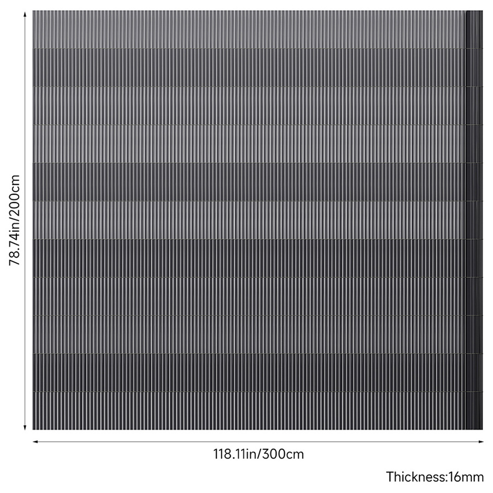 Living and Home 3 x 2m UV Resistant PVC Privacy Screen Image 8