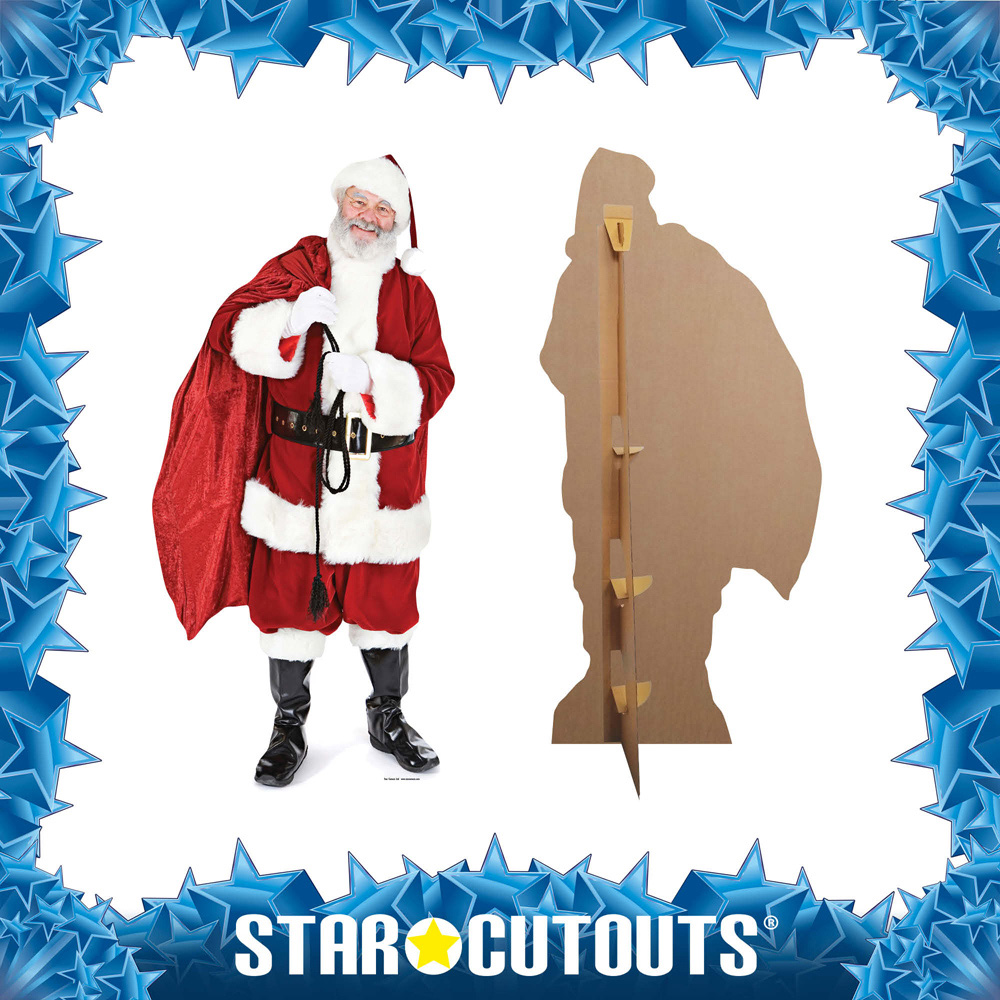 Star Cutouts Santa with Sack of Toys Christmas Cardboard Cutout 6.2ft Image 3