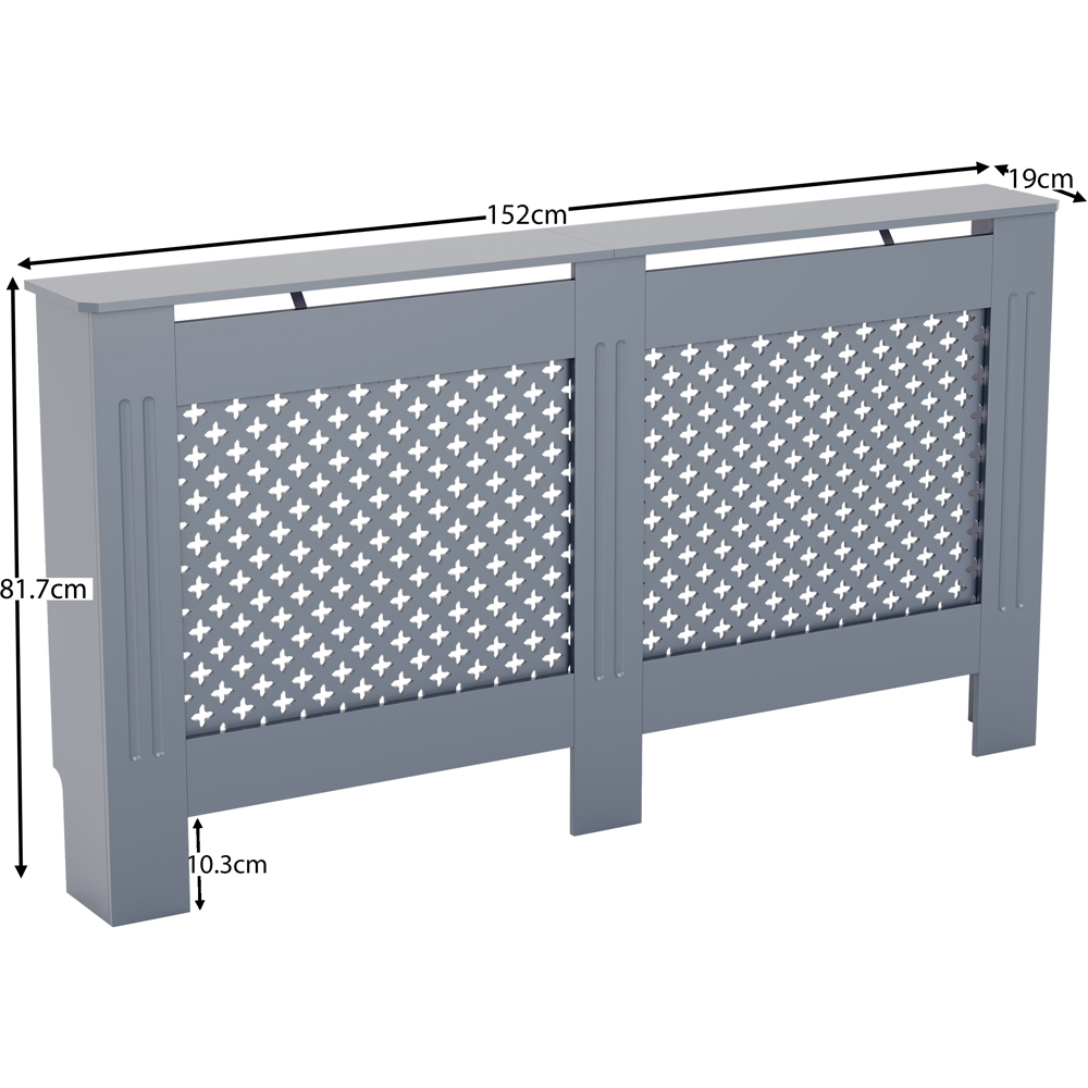 VIDA DESIGNS Oxford Grey Radiator Cover Large Image 7
