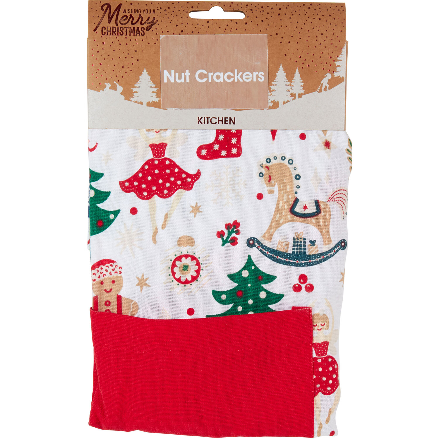Nutcracker Christmas Apron - Red Image 1