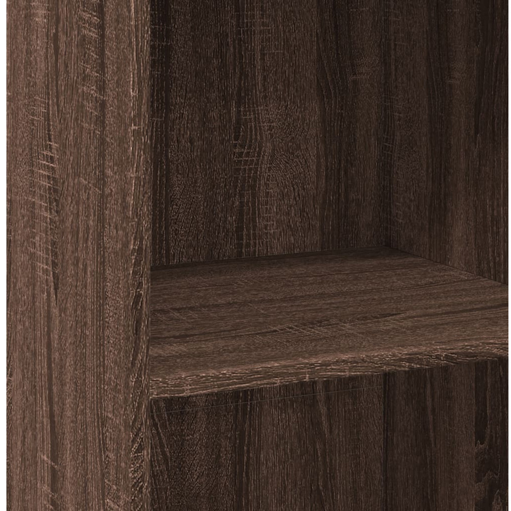 vidaXL 4 Shelf Brown Oak Highboard Image 7