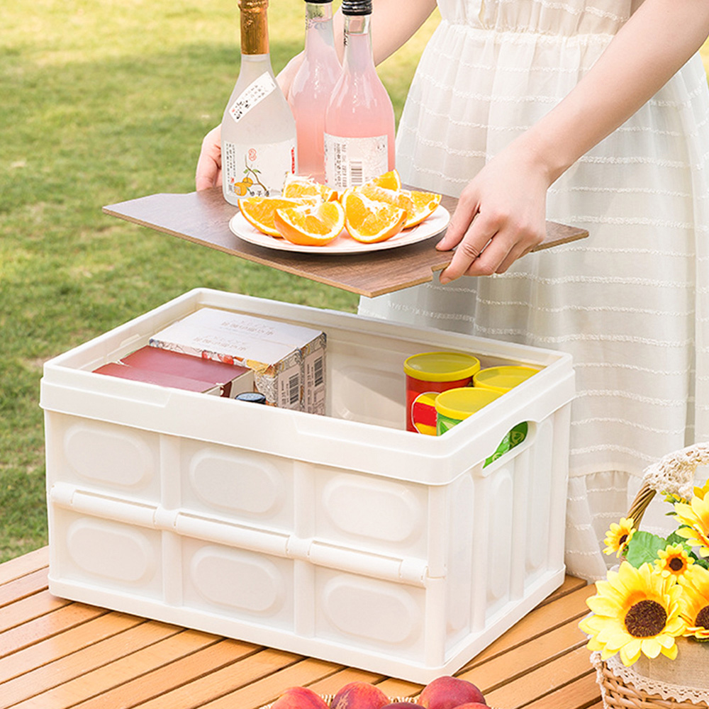 Living and Home 55L Pink Foldable Outdoor Camping Storage Box Image 6