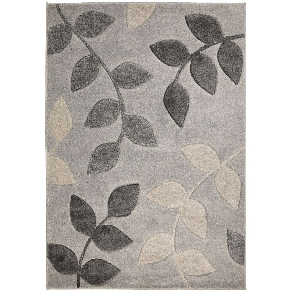 Homemaker Newport Grey Leaf Rug 200 x 290cm Image 2