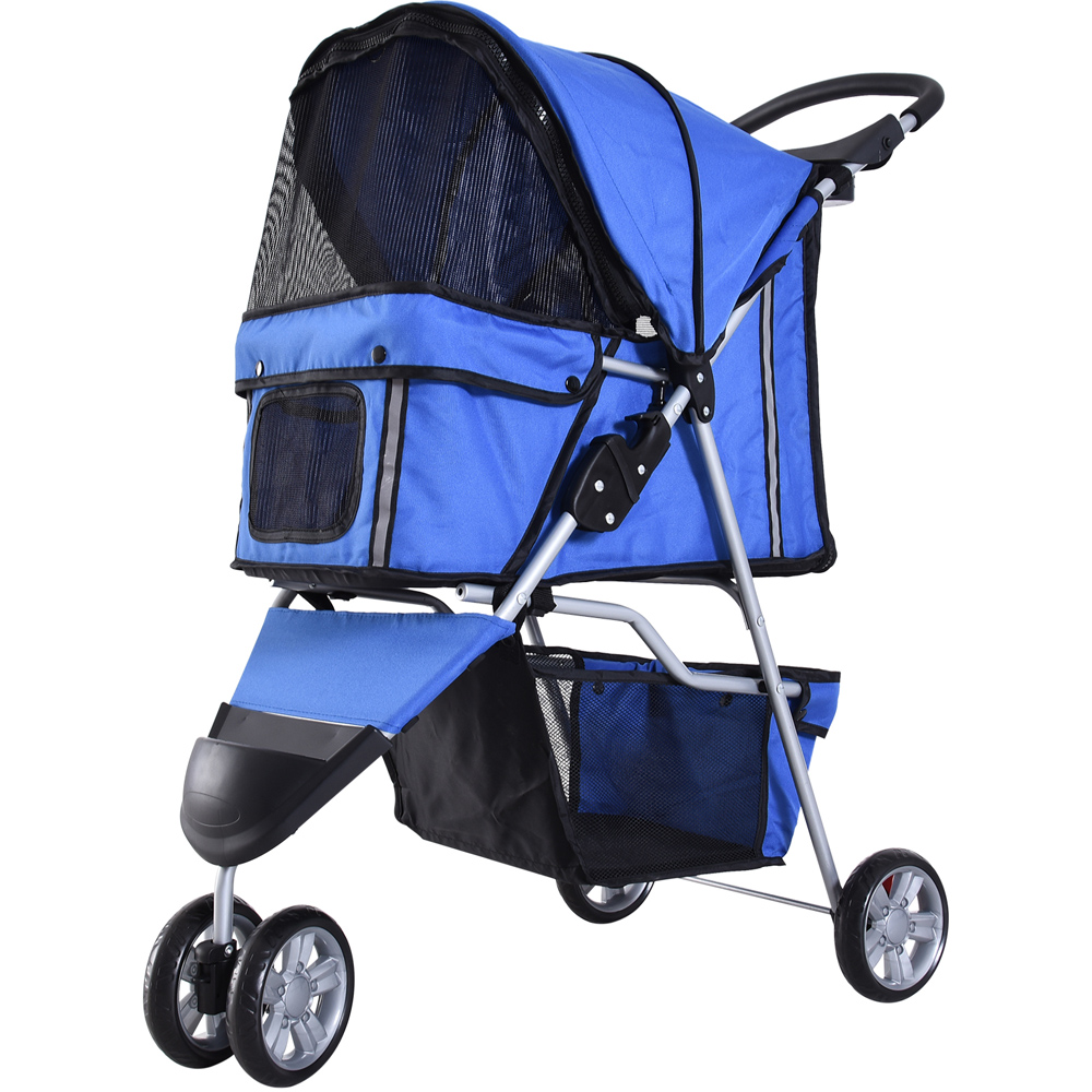PawHut 3 Wheel Pet Stroller Blue Image 1