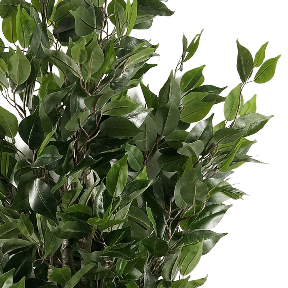 Leaf Evergreen Twist Ficus Artificial Tree 3.6ft Image 4