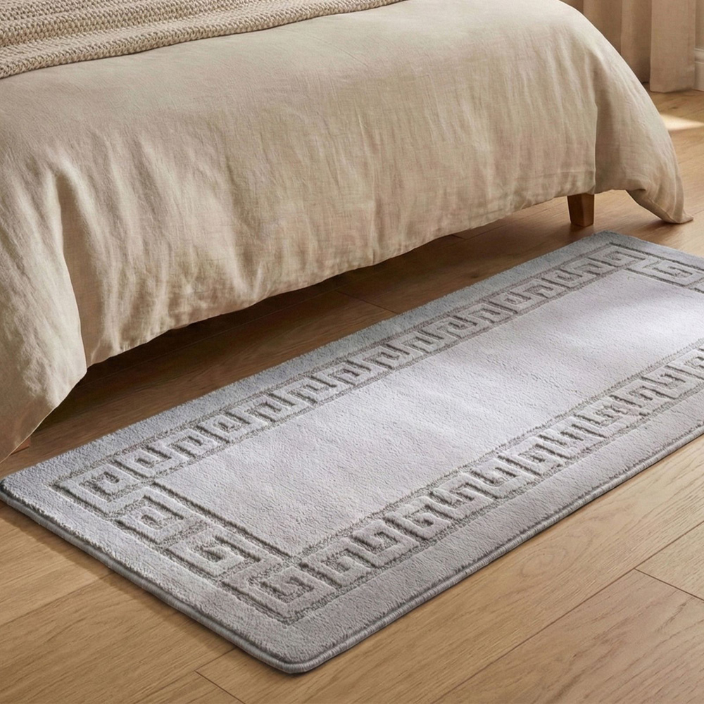 Smart Living Silver Plain Gel Back Non-Slip Mat 80 x 150cm Image 4