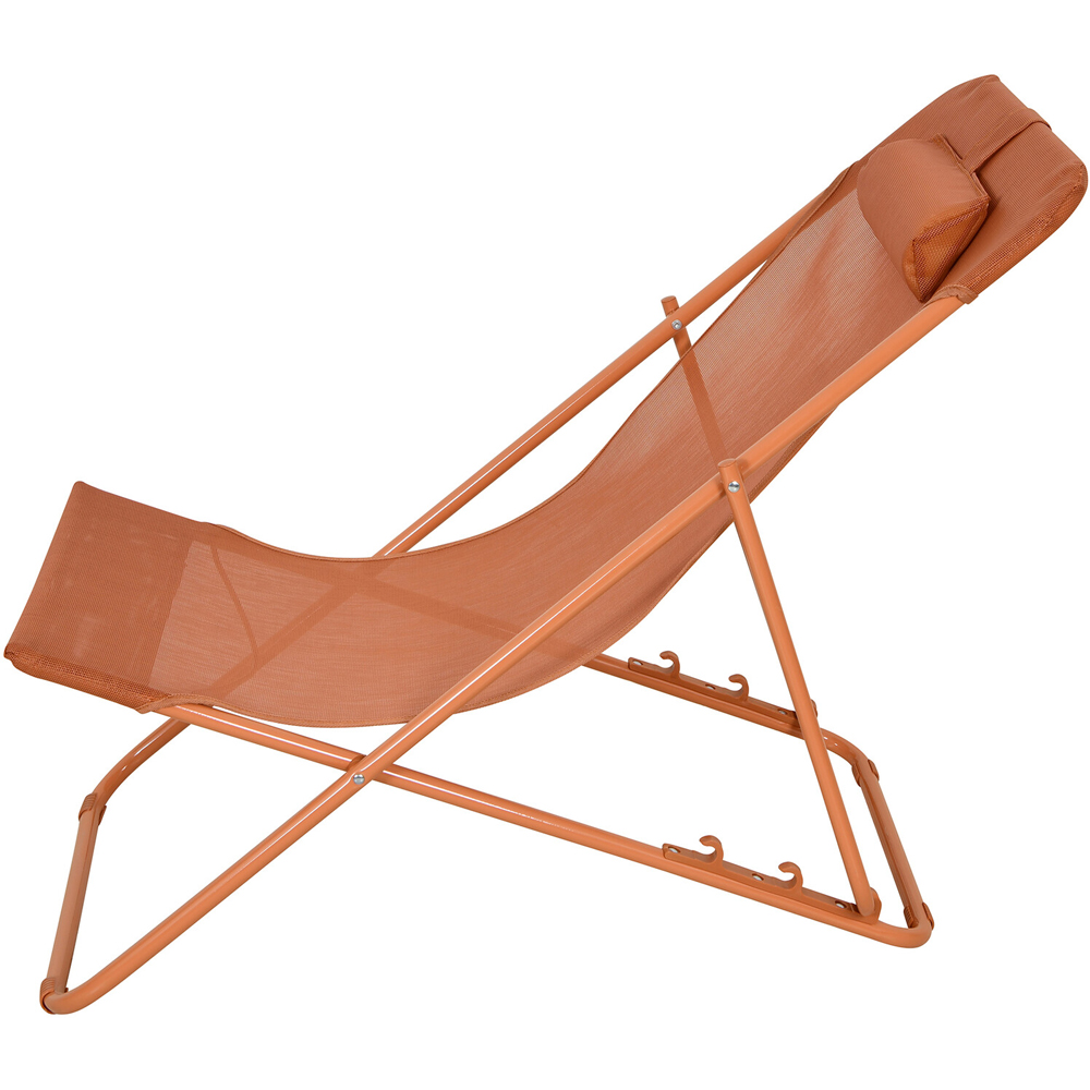Active Sport 3 Position Beach Chair Orange Image 3