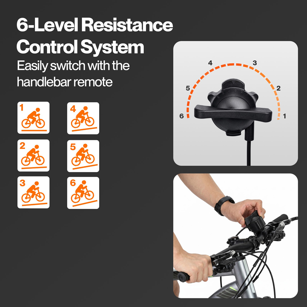 Monvelo 6-Level Resistance Indoor Magnetic Bike Turbo Trainer Image 8