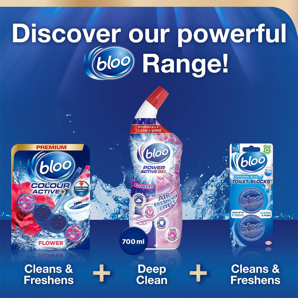 Bloo Colour Active+ Flower Toilet Rim Block 50g 24 Pack Image 7
