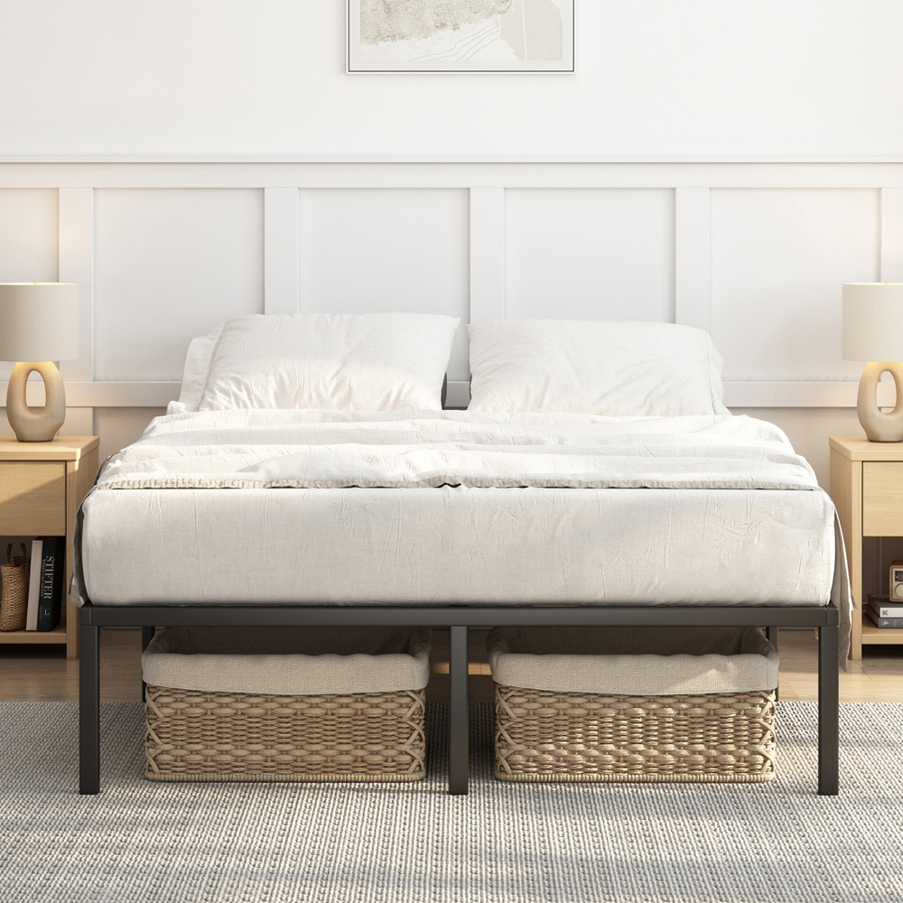 Brooklyn Florence Double Black Metal Bed Frame Image 3