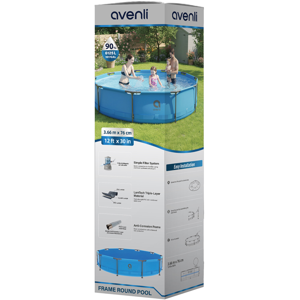 Frame Round Pool Set Blue Image 3