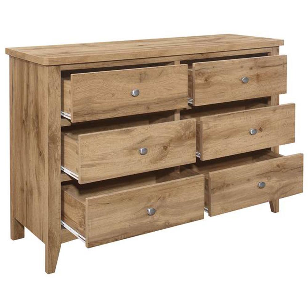 Hampstead 6 Drawer Wooden Chest of Drawers Image 4