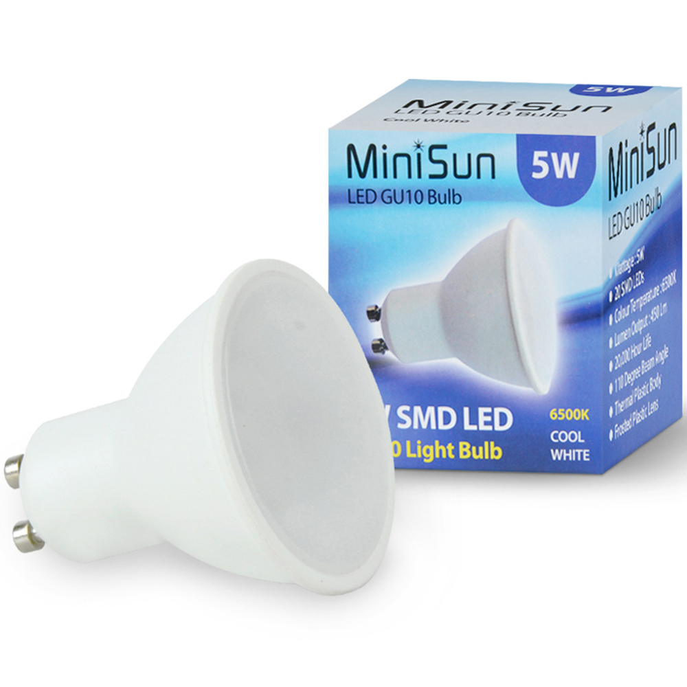 ValueLights White Tiltable Cool White LED Ceiling Downlight 10 Pack Image 2