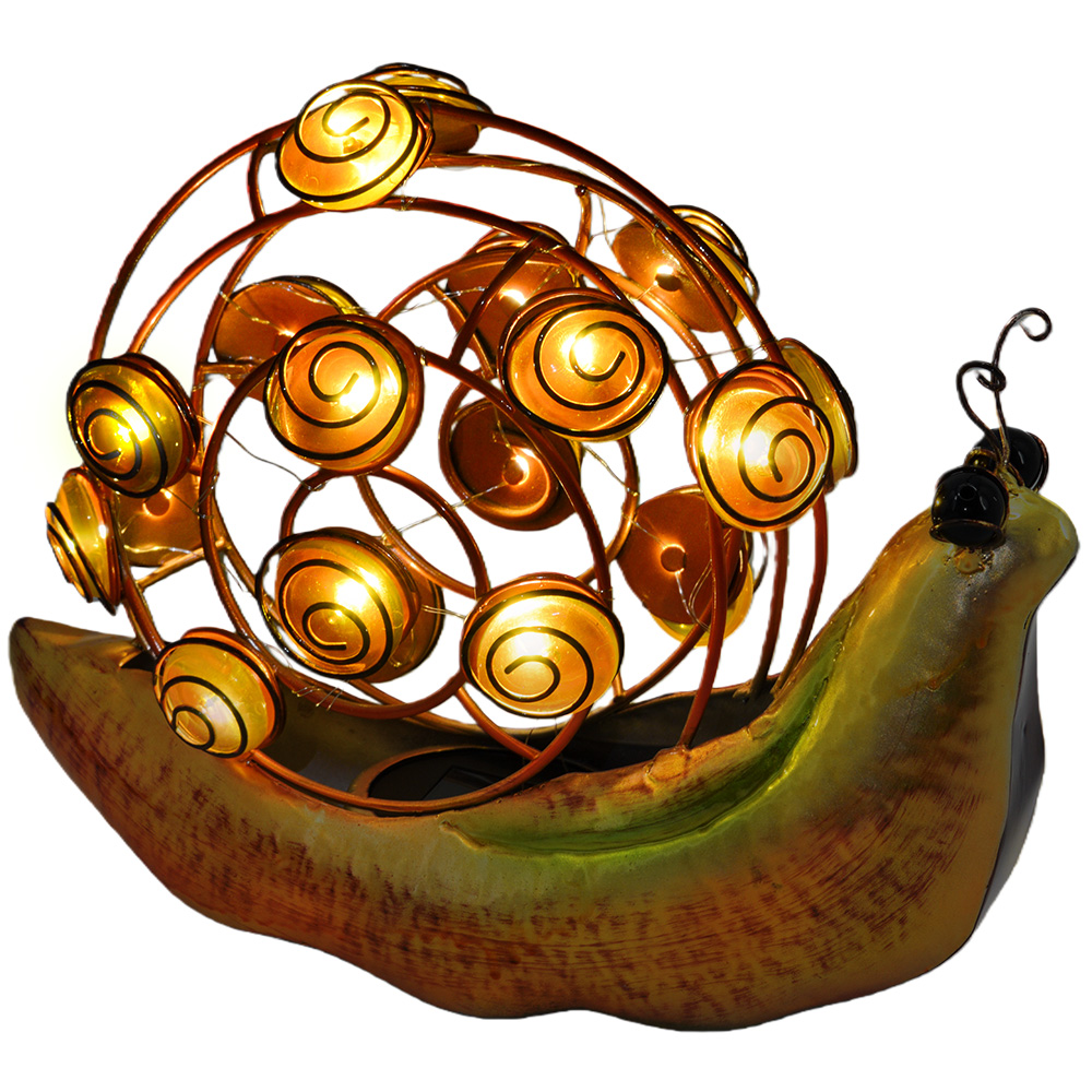 Avilo Snail LED Solar Garden Ornament Image 3