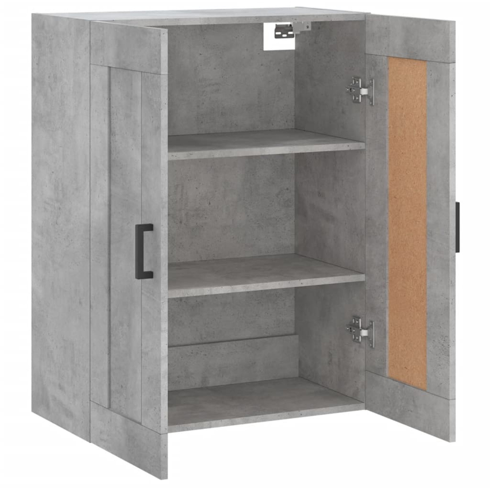 vidaXL 2 Door Concrete Grey Wall Mounted Cabinet Image 7