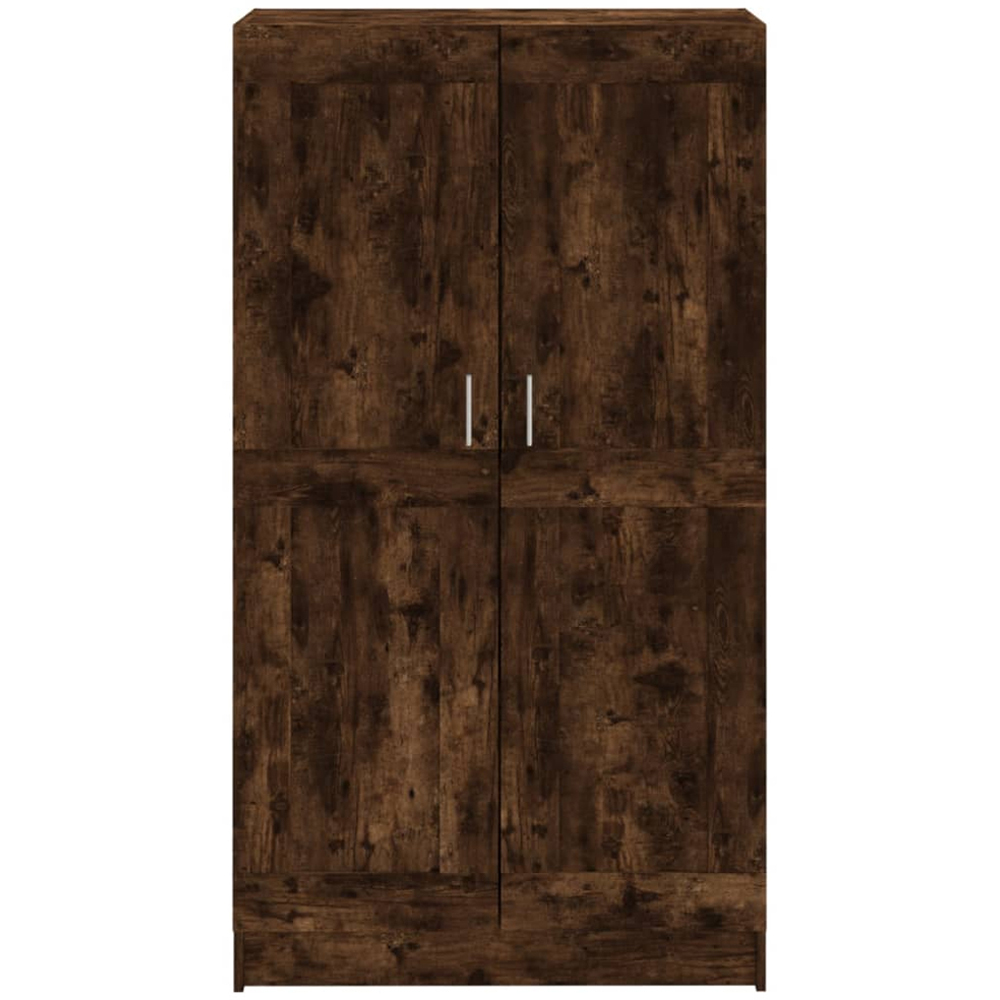 vidaXL 2 Door Smoked Oak Bookcase Image 5