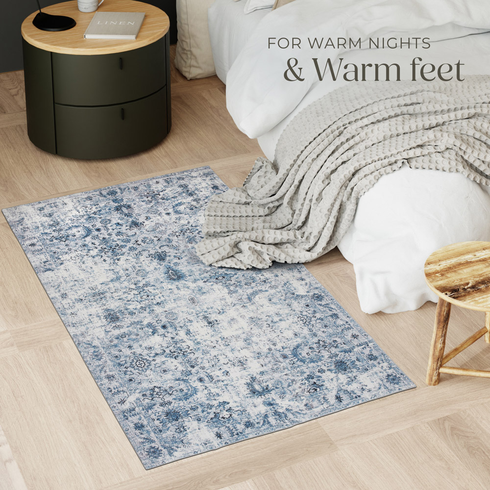 tectake Amara Vintage Non Slip Rug 150 x 80 x 0.6cm Image 5