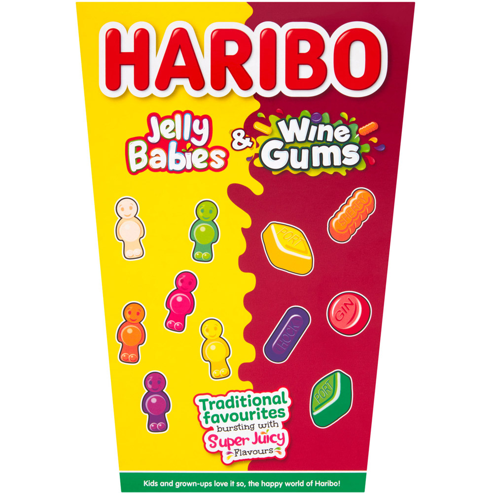 HARIBO Jelly Babies & Wine Gums 800g Image