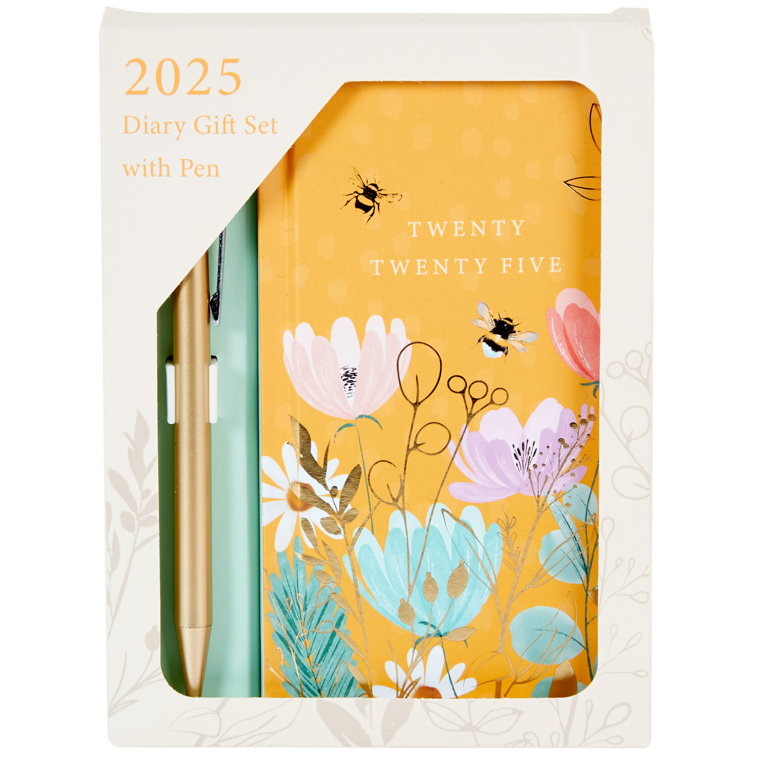 2025 Slimline WTV Bee Diary with Pen - Multicolour Image 3