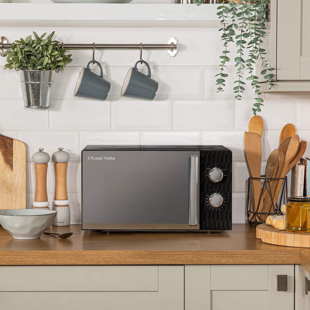 Russell Hobbs RHMM715B Black Honeycomb 17L Microwave Image 6