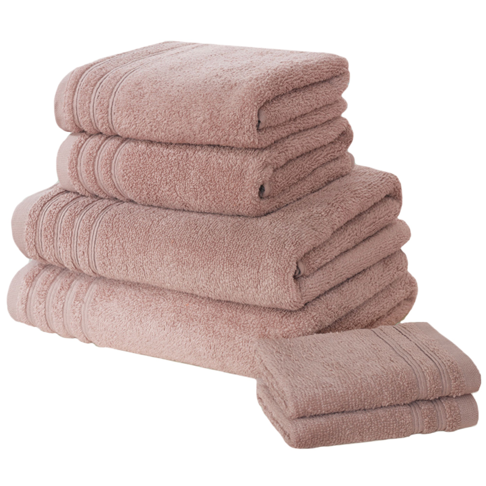 Rapport Home So Soft Dusky Pink Cotton Bath Towel Image 1