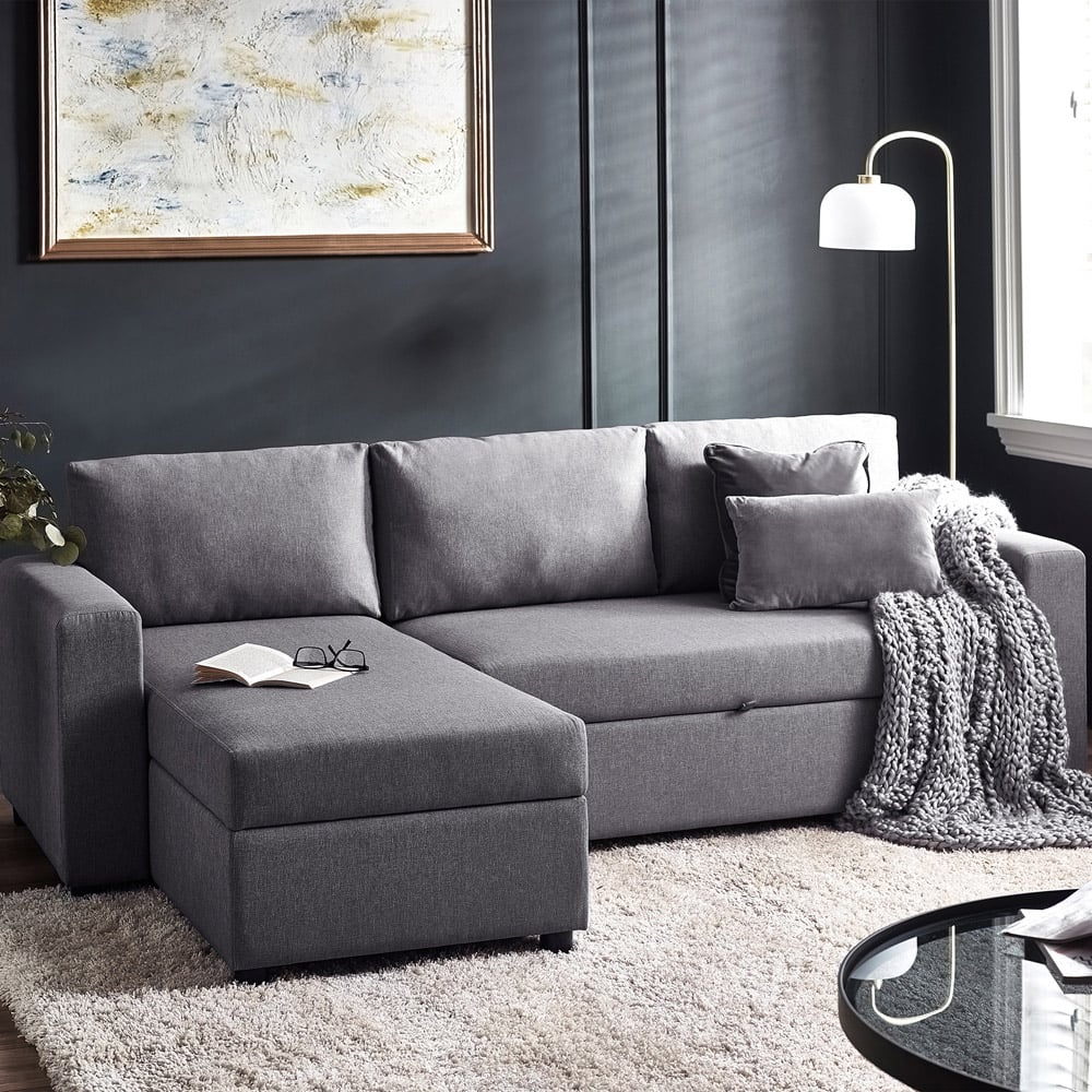 Julian Bowen Angel Double Sleeper Light Grey Sofa Bed Image 1