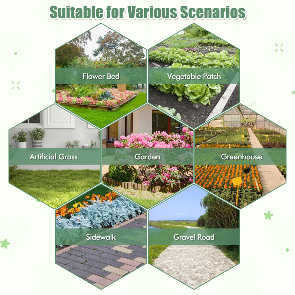 Costway Garden Weed Barrier Fabric 2.1Oz 1 x 50m Image 6