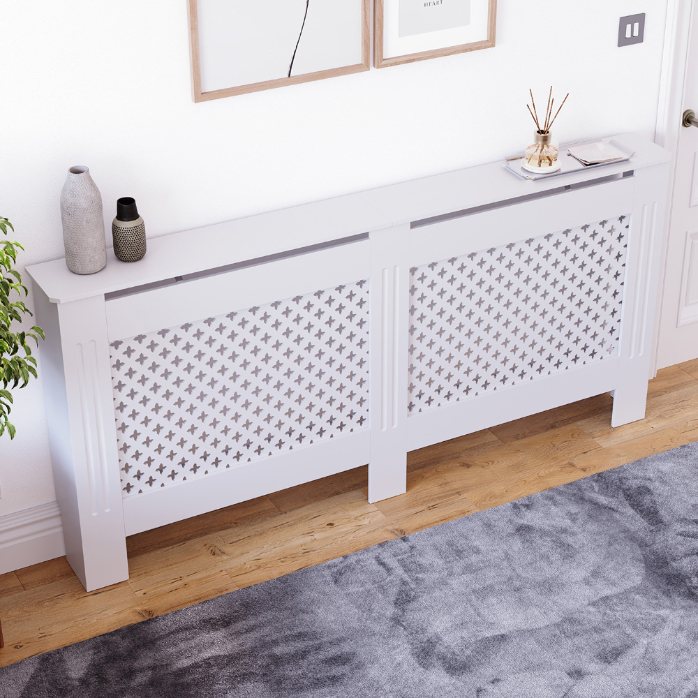 VIDA DESIGNS Oxford White Radiator Cover XL Image 6