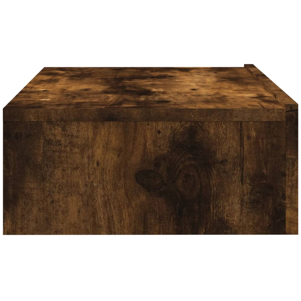 vidaXL Single Drawer Smoked Oak Wall Mounted TV Cabinet Image 8