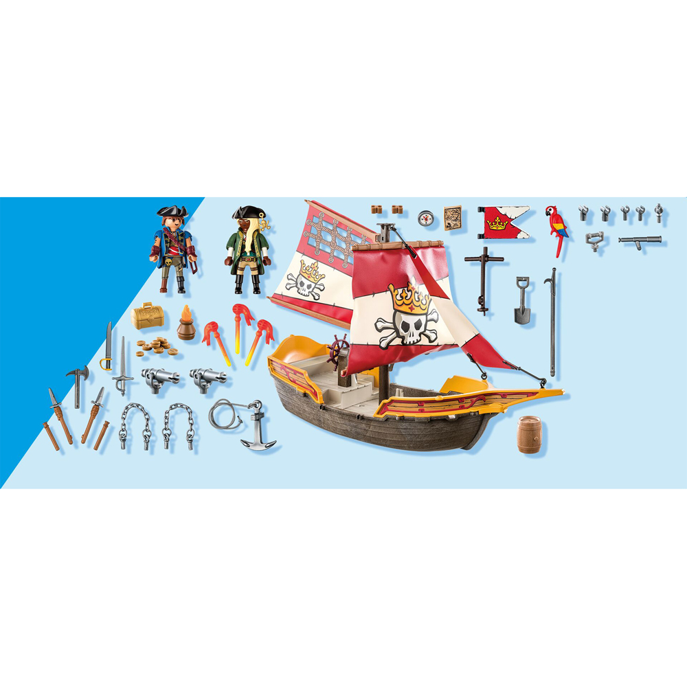 Playmobil Pirate vs Deeper Pirate Vessel Playset 101 Piece Image 8