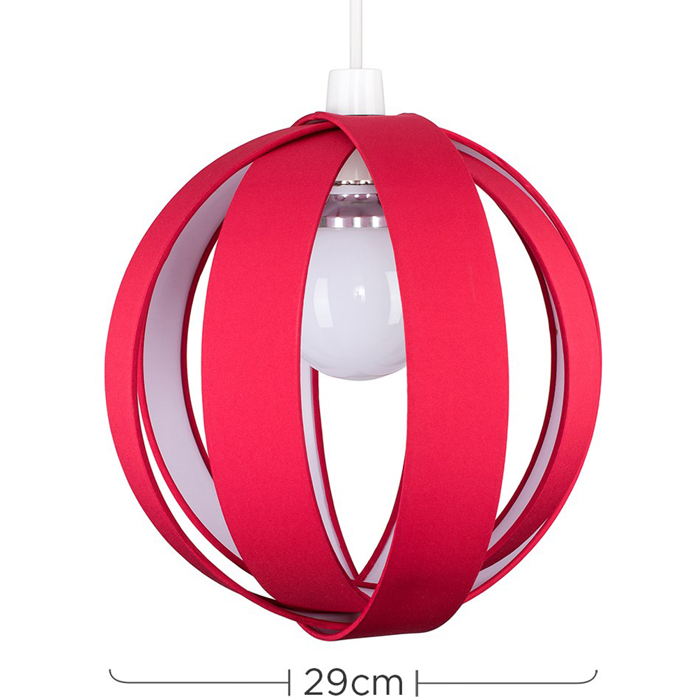 ValueLights J90 Red Easy Fit Ceiling Light Shade Image 8