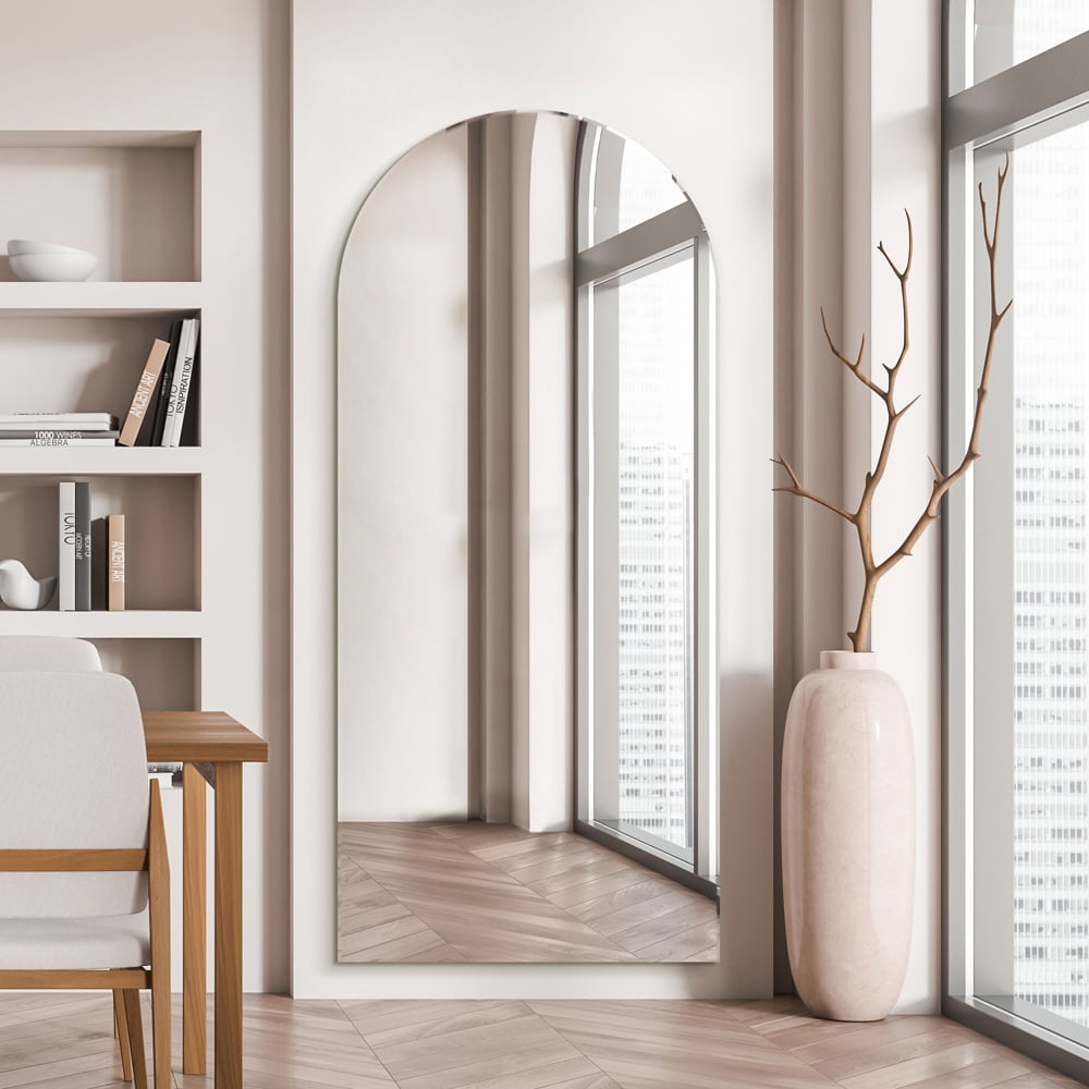 MirrorOutlet The Arcus Frameless Arched Wall Mirror 120 x 50cm Image 6