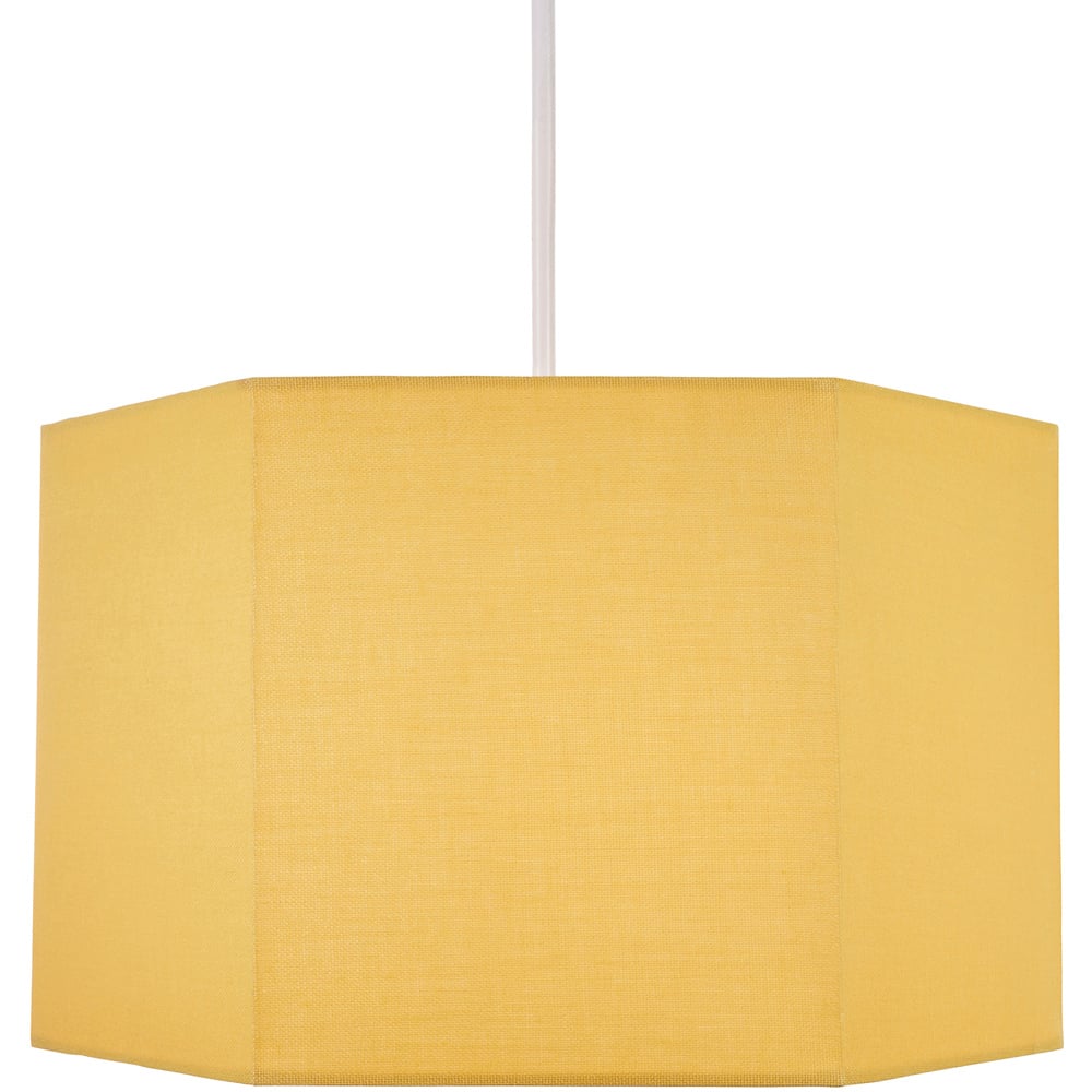 Glow Hex Ochre Hexagon Lamp Shade Image 4