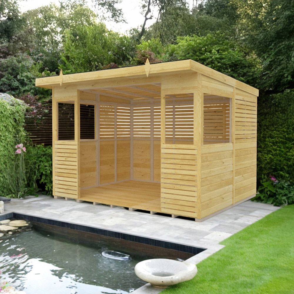 DIY Sheds 10 x 8ft Pressure Treated Tongue and Groove Timber Outdoor Kitchen Shelter Image 2