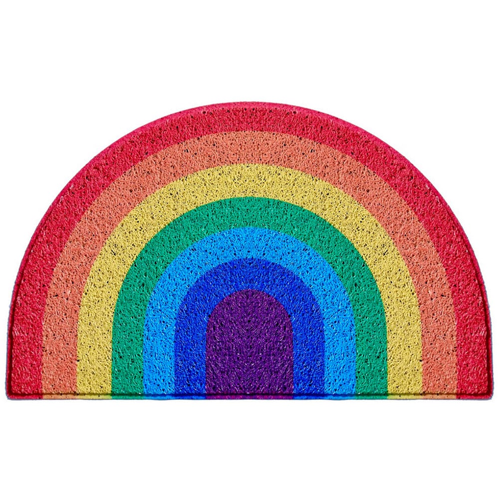 Oseasons Rainbow Half Moon Doormat 70 x 44cm Image 1