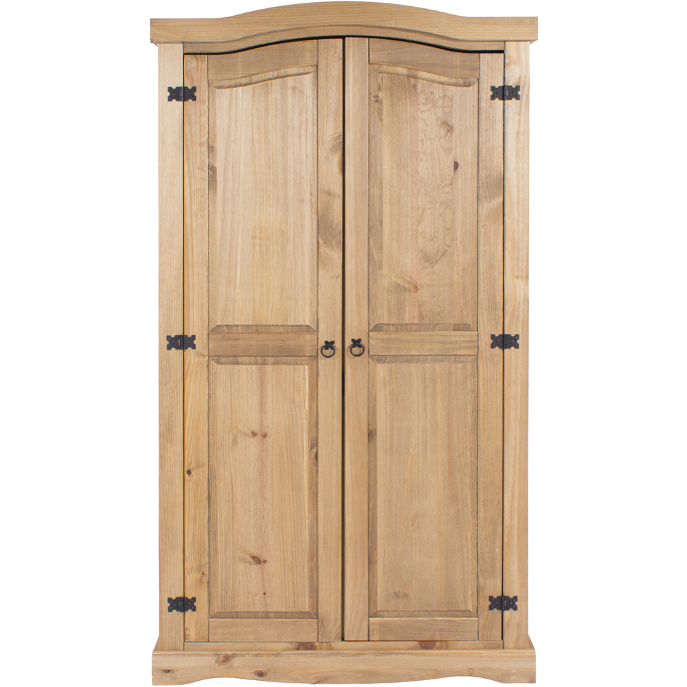 Core Products Corona 2 Door Antique Pine Wardrobe Image 3