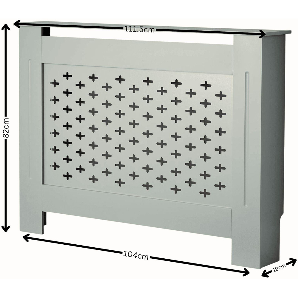 Home Source Crofton Grey Radiator Cover Unit Medium Image 8