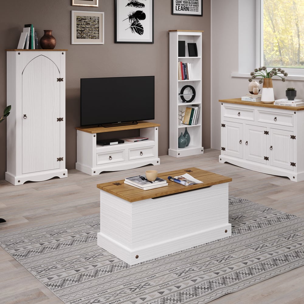 Core Products Corona 2 Door White Cupboard Image 4