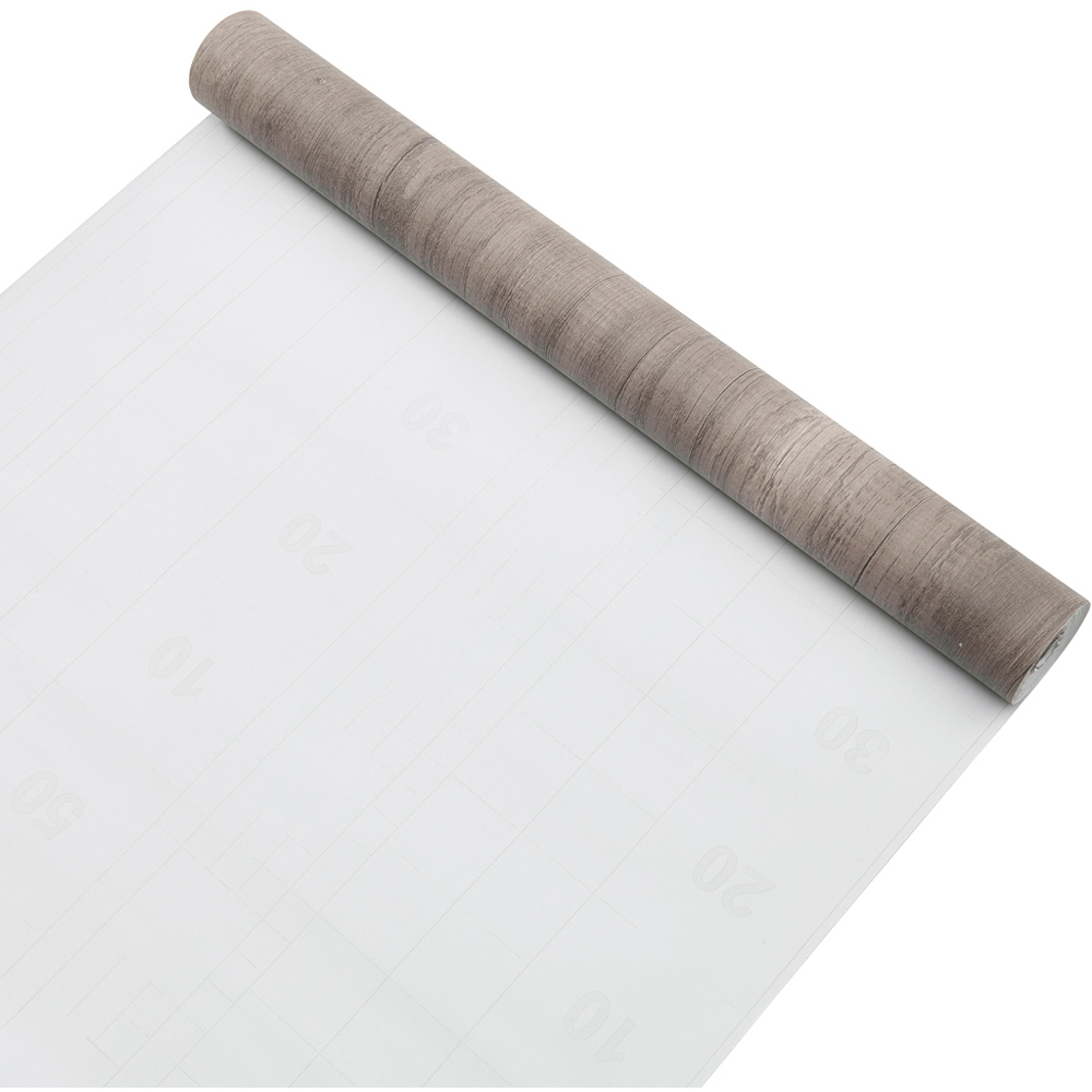 Living and Home Paulownia Wood Colour Grey Wood Grain Self Adhesive PVC Flooring Image 7