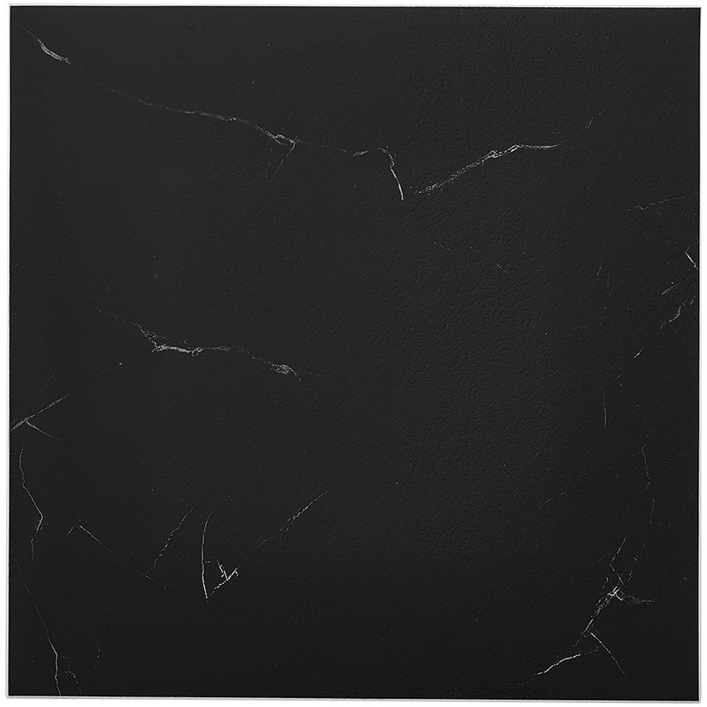 Living and Home 10 Piece Black Self Adhesive PVC Flooring Tile 30 x 30cm Image 2