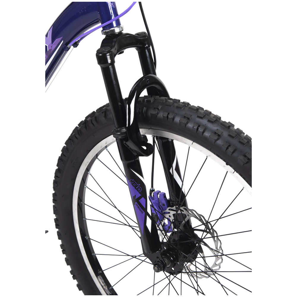 Huffy Extent Kids 18 Speed 24 inch Midnight Purple Hardtail Mountain Bike Image 5