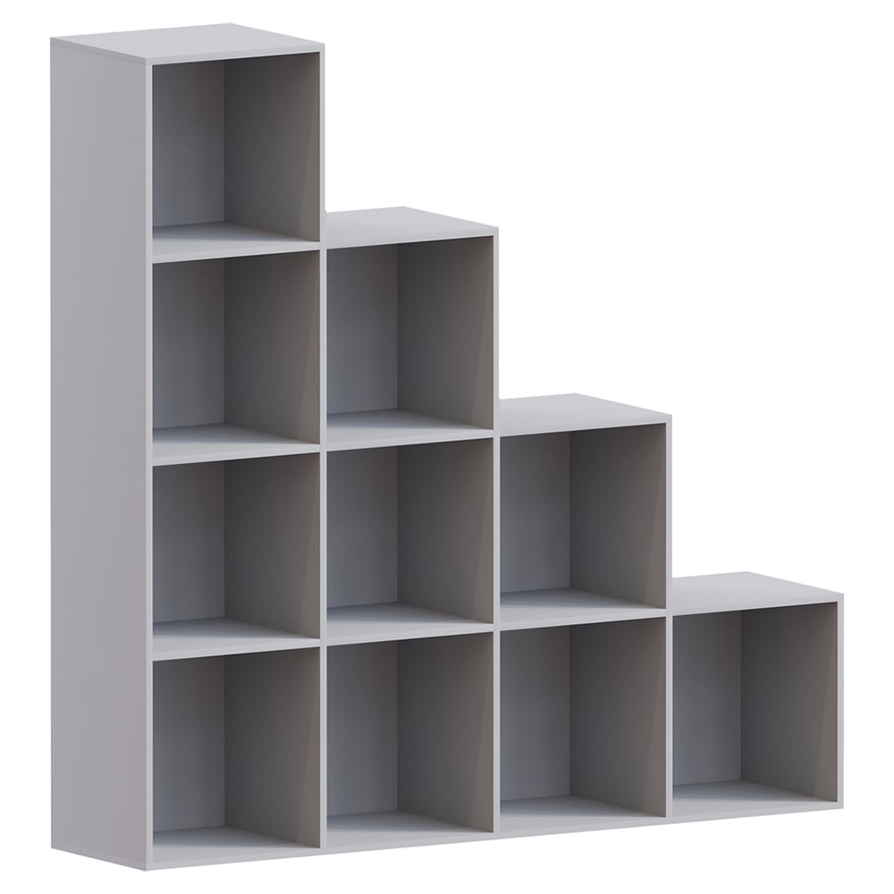 Vida Designs Durham 10 Grey Cube Staircase Storage Unit Image 2