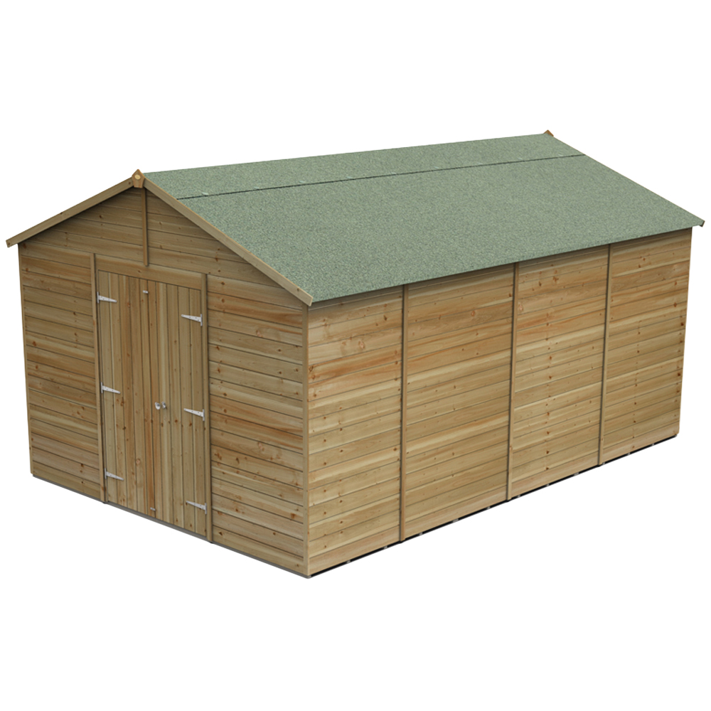 Forest Garden Timberdale 10 x 15ft Apex Shed Image 1